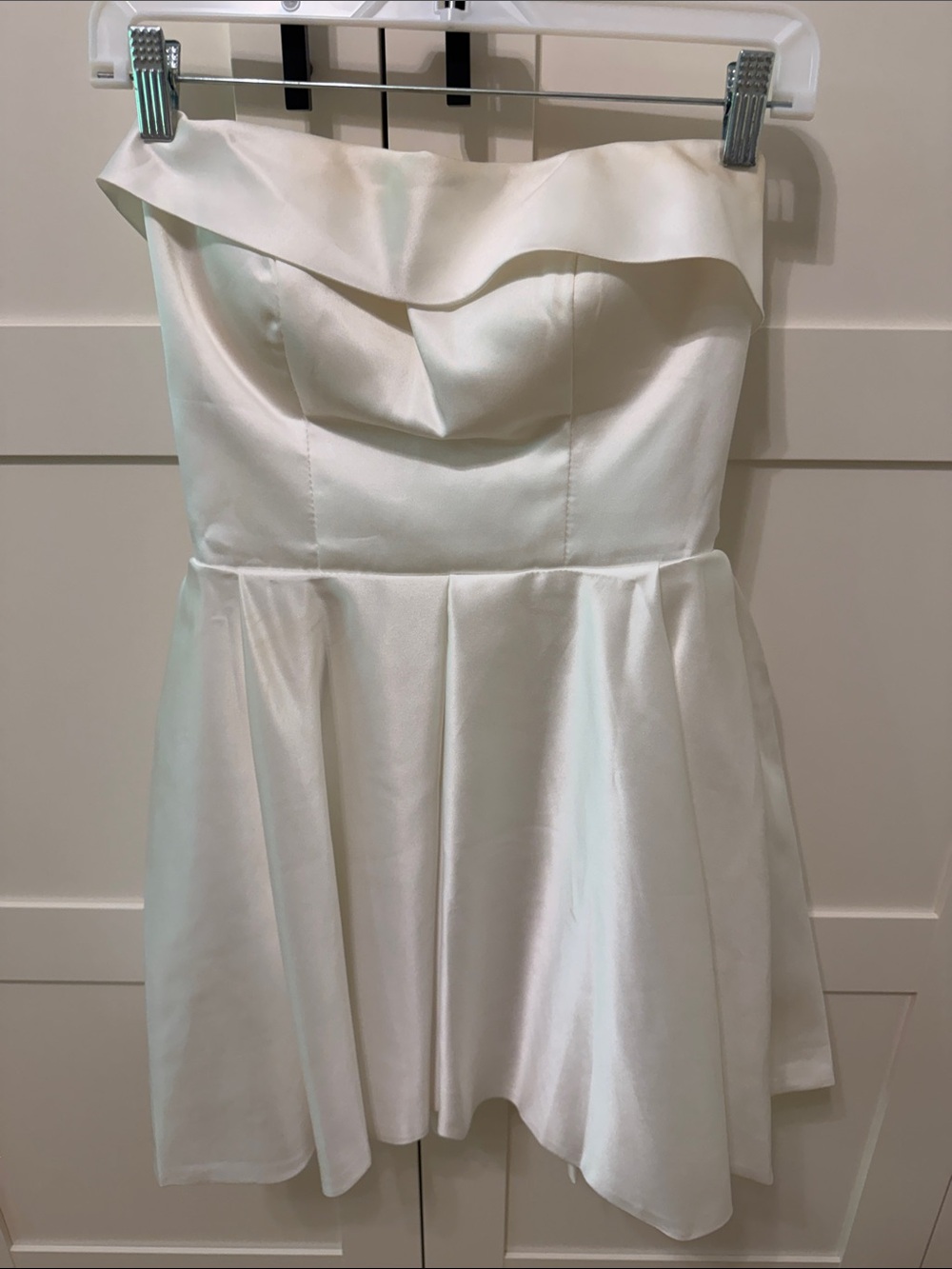 Satin white dress